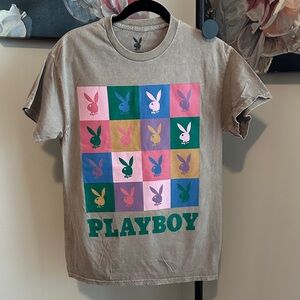 PLAYBOY Multicolor Bunny Graphic Tee